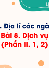Bài 8. Dịch vụ (Phần II. 1, 2)